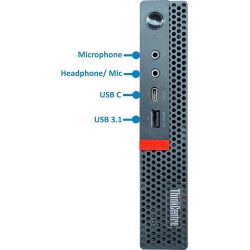 Lenovo ThinkCentre M720q TFF Core™ i5-8400T 6X 3.3 GHz 8GB PC4 256 GB SATA SSD Mini PC Windows 11 PRO